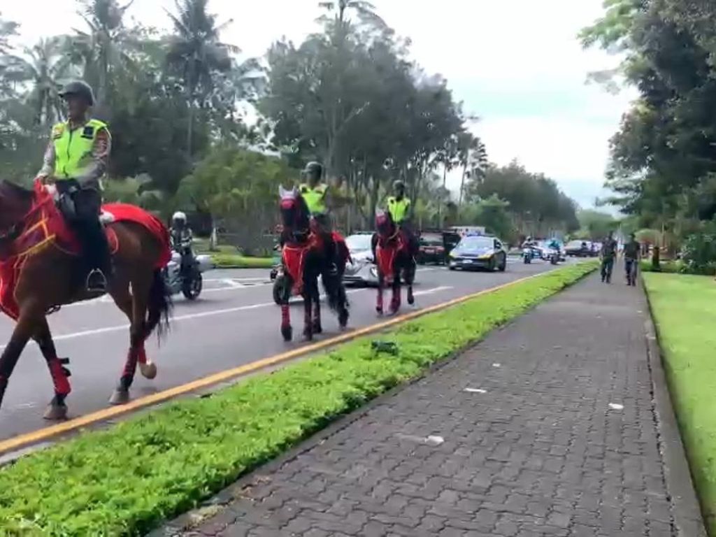 18 Pasukan Berkuda Diterjunkan Selama KTT G20 Bali di Nusa Dua